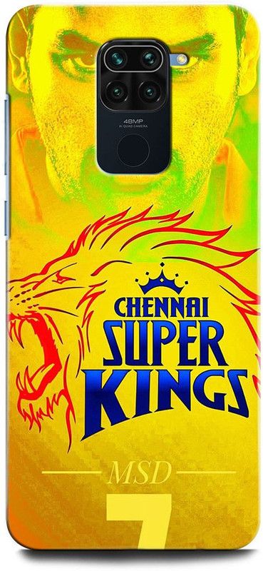 INTELLIZE Back Cover for REDMI Note 9 M2003J15SI MS DHONI 7, MAHENDRA SINGH DHONI, DHONI, CRICKET, JERSEY  (Multicolor, Hard Case, Pack of: 1)