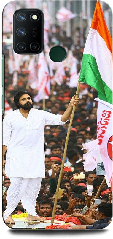 GRAFIQE Back Cover for Realme 7i PAWAN KALYAN, TAMIL ACTOR, STYLISH STAR, SOUTH STAR  (Multicolor, Shock Proof, Pack of: 1)