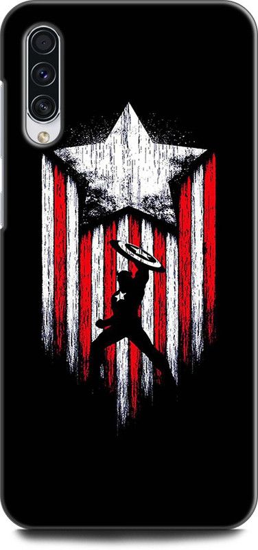 Afterglow Back Cover for SAMSUNG Galaxy A50 CAPTAIN AMERICA, AVENGERS, MARVEL, COMICS, SHEILD, SUPERHERO  (Multicolor, Shock Proof, Pack of: 1)