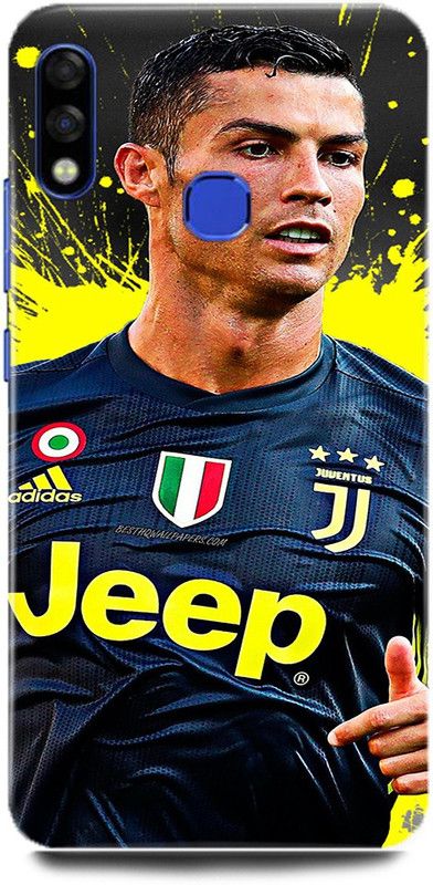 FRONK Back Cover for Infinix Hot 7, X625C, CRISTIANO, RONALDO, FOOTBALL, PLAYER, JUVENTUS  (Yellow, Hard Case, Pack of: 1)