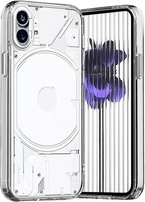 MONDAL Back Cover for NOTHING PHONE 1, with Camera Protection Cover & Dust Plug  (Transparent, Flexible, Silicon, Pack of: 1)