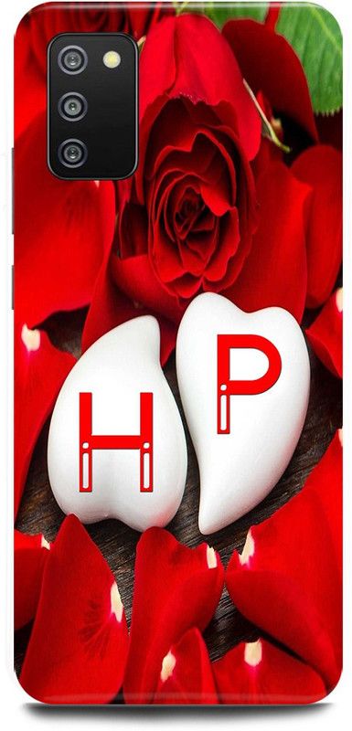 Ignite Back Cover for SAMSUNG Galaxy F02s, H LOVES P NAME,H NAME, P LETTER, ALPHABET,H LOVE P NAME  (Multicolor, Hard Case, Pack of: 1)