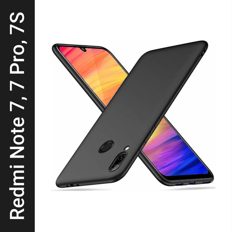 Power Back Cover for Mi Redmi Note 7 Pro, Mi Redmi Note 7, Mi Redmi Note 7S  (Black, Flexible, Pack of: 1)
