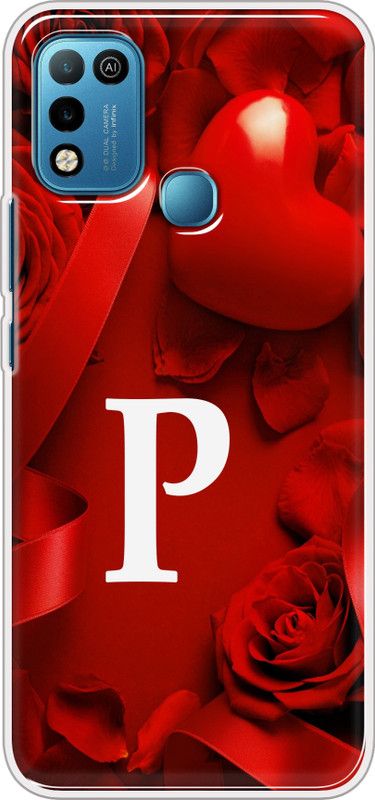 Hansviprint Back Cover for Infinix Smart 5  (Red, Grip Case, Silicon, Pack of: 1)