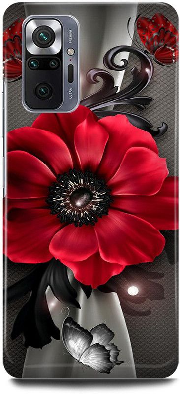 JUGGA Back Cover for Redmi Note 10 Pro, RED, FLOWER, NATURE, GRAPHIC  (Red, Hard Case, Pack of: 1)