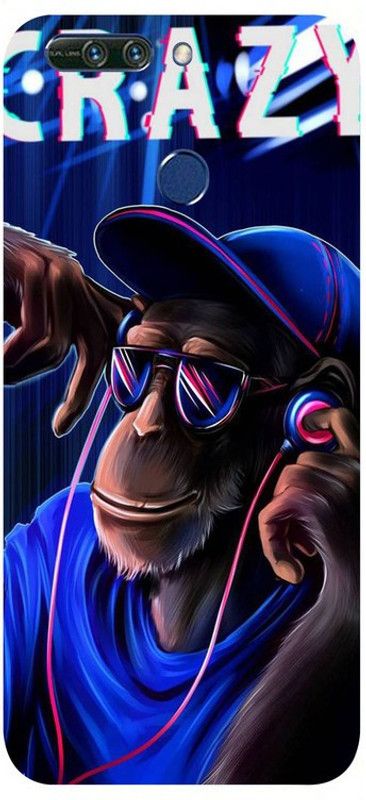 Skyhawk Back Cover for honor 8 Pro DJ Monkey  (Multicolor, Waterproof, Silicon, Pack of: 1)