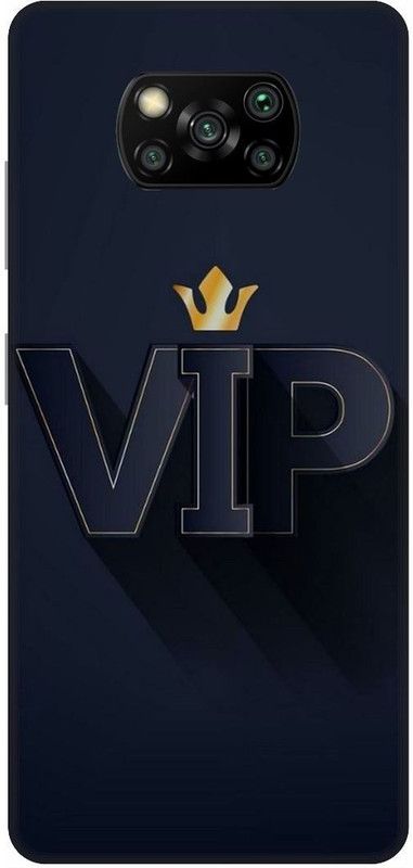 UMPRINT Back Cover for Poco X3/MZB9965IN Vip Football Logo Printed Back Cover  (Multicolor, Hard Case, Pack of: 1)
