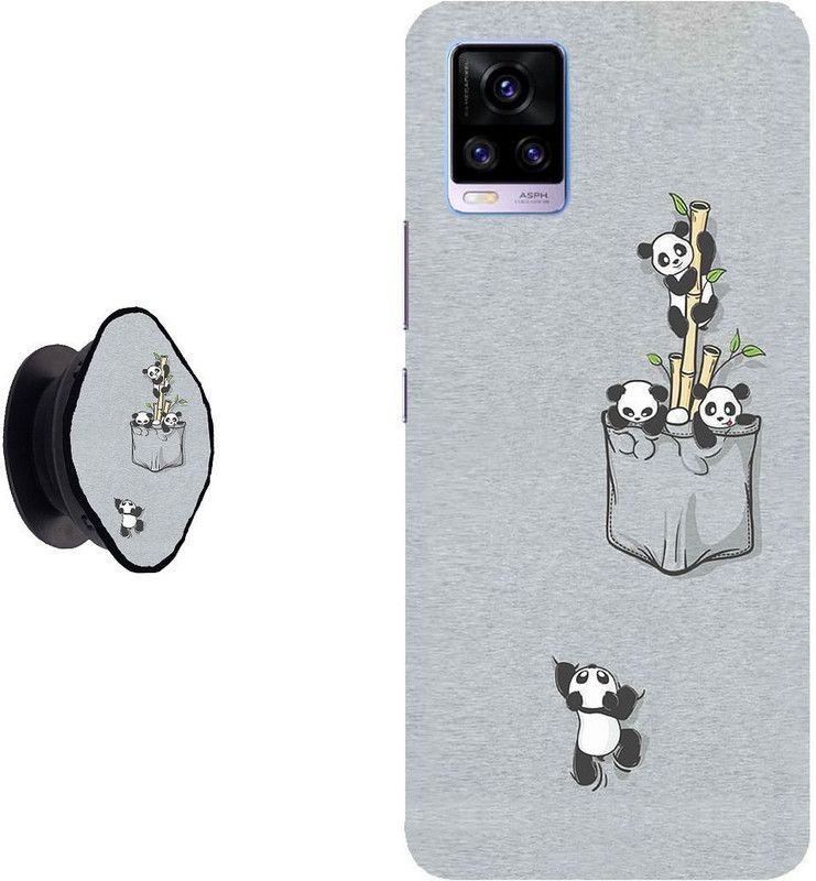 My Swag Back Cover for VIVO V21  (Grey, Pack of: 2)