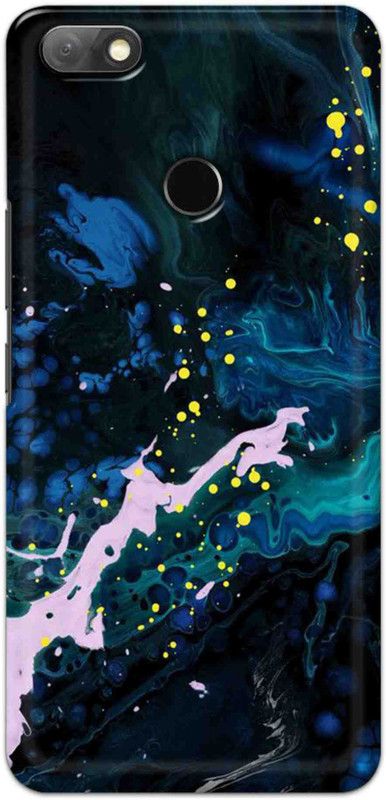 NDCOM Back Cover for Infinix Note 5 Color Art Blue Printed  (Multicolor, Hard Case, Pack of: 1)