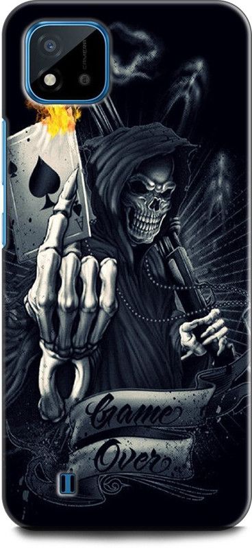 WallCraft Back Cover for Realme C20, RMX3063, RMX3061 GAME OVER THEME ART, MONSTER, GOST, SKULL, MONSTER  (Multicolor, Dual Protection, Pack of: 1)