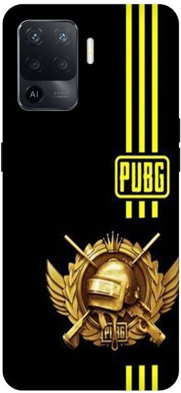 PICHKU Back Cover for OPPO F19 PRO  (Yellow, Black, Hard Case, Pack of: 1)