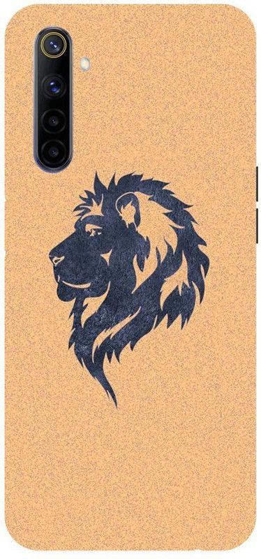 Wall Art Back Cover for Realme 6i LION, THE KING OF JUNGAL, LION FACE  (Multicolor, Dual Protection, Pack of: 1)