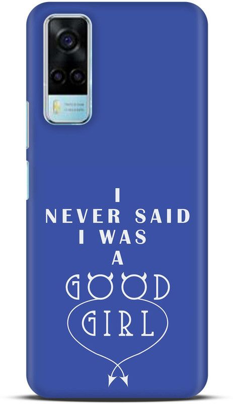Sankee Back Cover for Vivo Y53s 4G  (Blue, Hard Case)