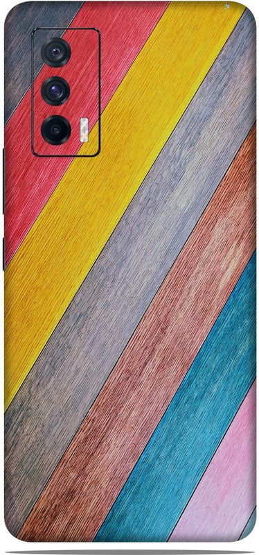 OggyBaba vivo iqoo 7 Texture Mobile Skin  (Colorful Texture Skin Matte Finish)