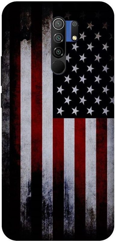 URCHIN Back Cover for Redmi 9 prime America flag, american , flsg of america, America flag  (Multicolor, Shock Proof, Pack of: 1)