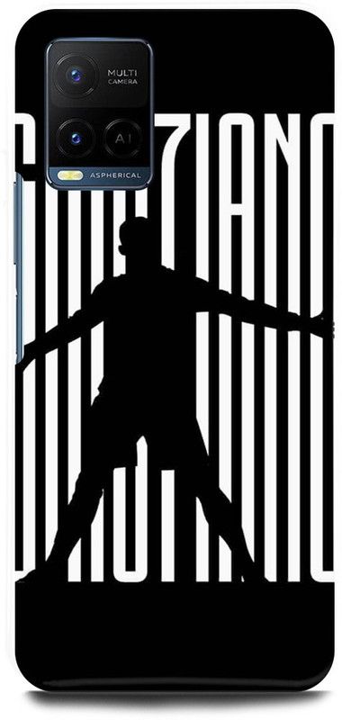 FIKORA Back Cover for Vivo Y21, V2149, CRISTIANO, RONALDO, CR7, REAL, MEDRID  (Black, Hard Case, Pack of: 1)