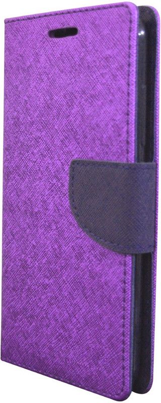 Coverage Flip Cover for Lenovo Vibe K5 Note  (Purple)