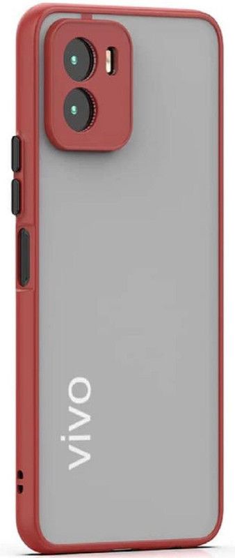 Gorilion Back Cover for Vivo Y15A  (Red, Camera Bump Protector, Pack of: 1)