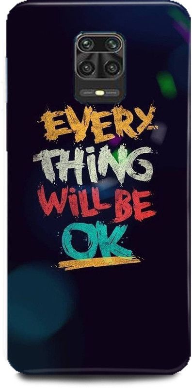 MRBE Back Cover for Redmi Note 9 Pro, EVERY THING BACK COVER  (Multicolor, Hard Case, Pack of: 1)