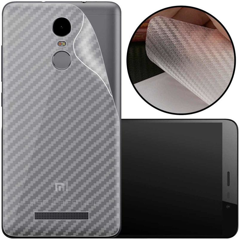 CASE CREATION Mi Redmi Note 3 Mobile Skin  (3D Carbon Fibre Transparent Back Skin Matte Finish)