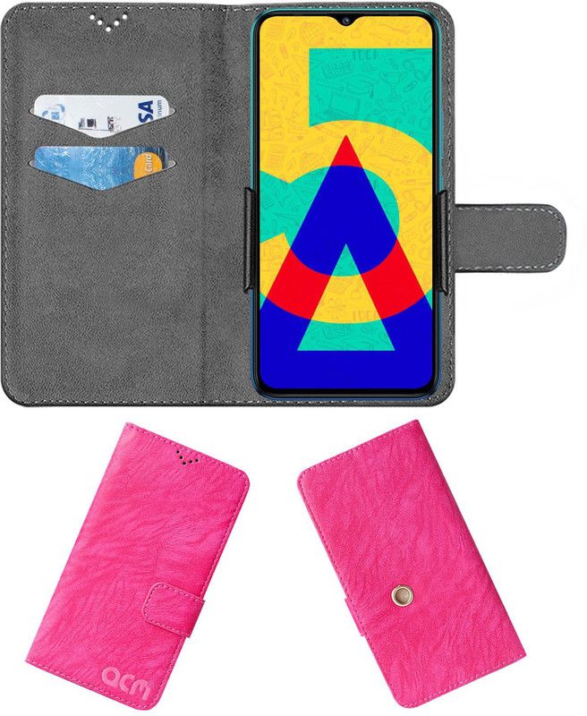 ACM Flip Cover for Infinix Smart 5a  (Pink, Cases with Holder, Pack of: 1)