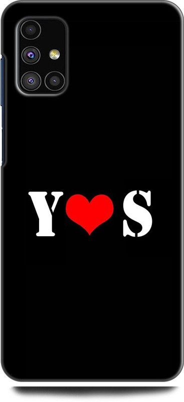 Afterglow Back Cover for SAMSUNG Galaxy M51 Y S, Y LOVES S, NAME, LETTER, ALPHABET, YS LOVE, HART  (Multicolor, Shock Proof, Pack of: 1)