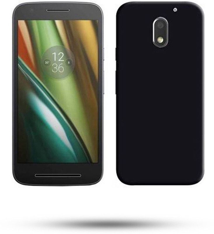 Axzu Back Cover for Motorola Moto E power  (Black, Camera Bump Protector, Pack of: 1)