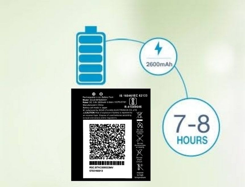 TokTon Mobile Battery For JIO FI 3 / JIO FI 4/ JIO 4G ROUTER 2600mAh