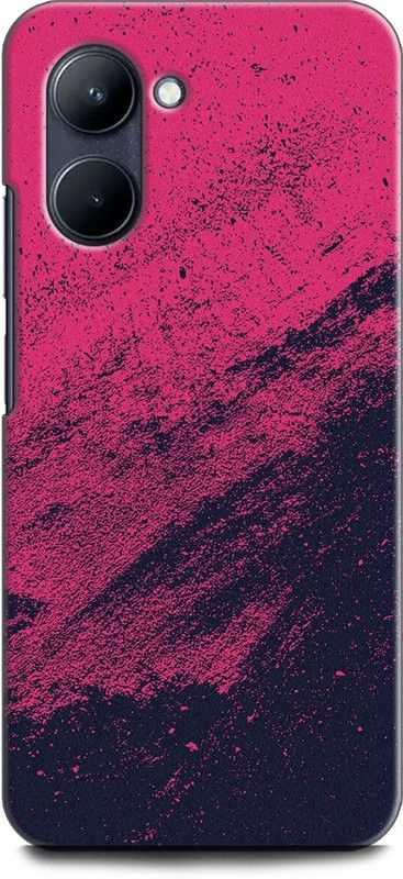 INDICRAFT Back Cover for Realme C33, RMX3624 PINK, BLUE, TEXTURE, ABSTRACT ART, COLORS  (Multicolor, Shock Proof, Pack of: 1)