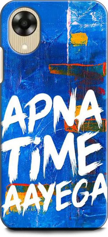 WallCraft Back Cover for OPPO A17K, CPH2471 APNA TIME AAYEGA, MOTIVATIONAL, QUOTES  (Multicolor, Dual Protection, Pack of: 1)
