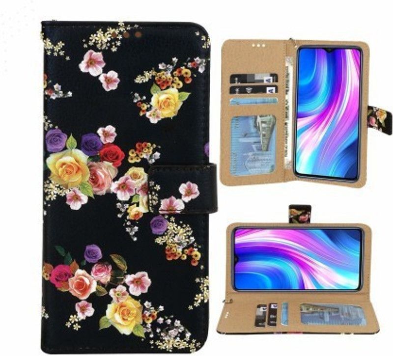 Rahishi Flip Cover for OPPO A53s Rose Black  (Multicolor, Dual Protection, Pack of: 1)