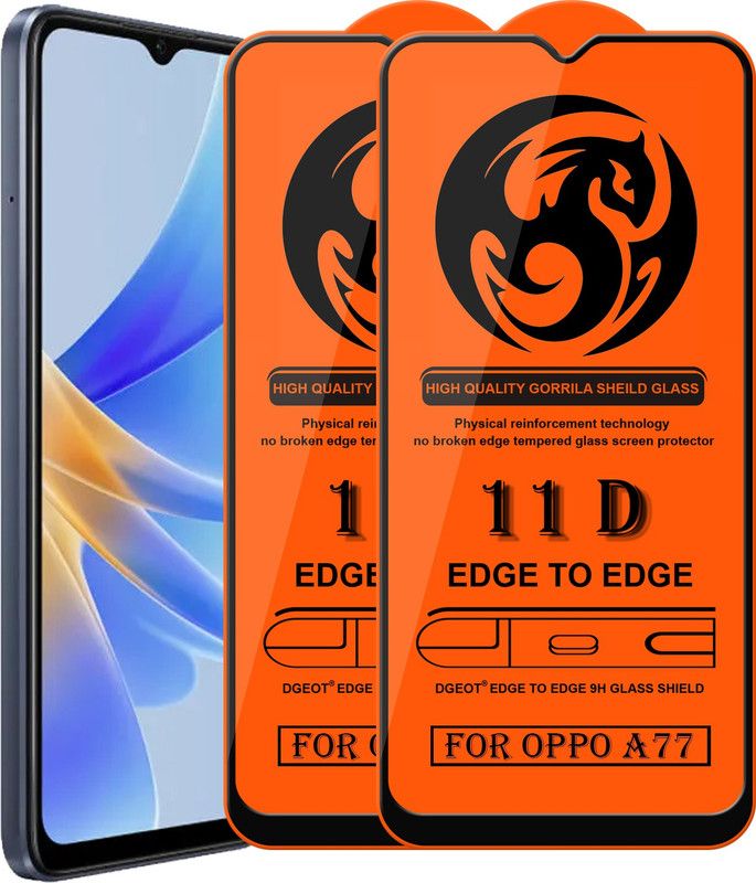 HQ Protection Edge To Edge Screen Guard for Opp0 A77  (Pack of 2)