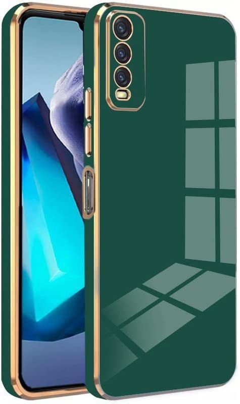 Finaux Back Cover for Vivo Y20  (Green, Shock Proof, Silicon, Pack of: 1)