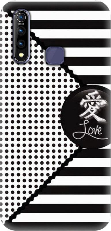 HIDENPILLAR Back Cover for Vivo Z1 Pro  (Black, White)