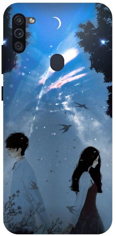 BYXIS Back Cover for Samsung M11 Anime, Love, Couple, Your Name, Anime couple  (Multicolor, Shock Proof, Pack of: 1)