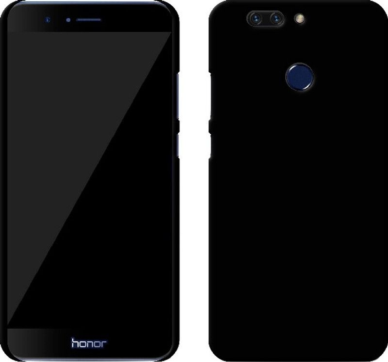 Case Designer Back Cover for Huawei Honor 8 Pro (2017) Ultra Slim Lightweight Hard Premium Matte Finish  (Black, Grip Case, Pack of: 1)