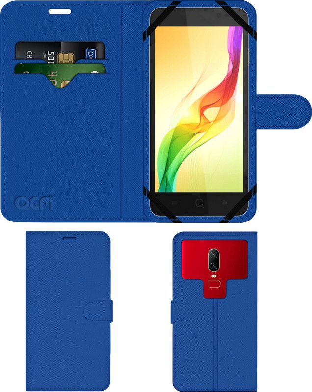 ACM Flip Cover for Coolpad Dazen 1 4g  (Blue, Cases with Holder, Pack of: 1)