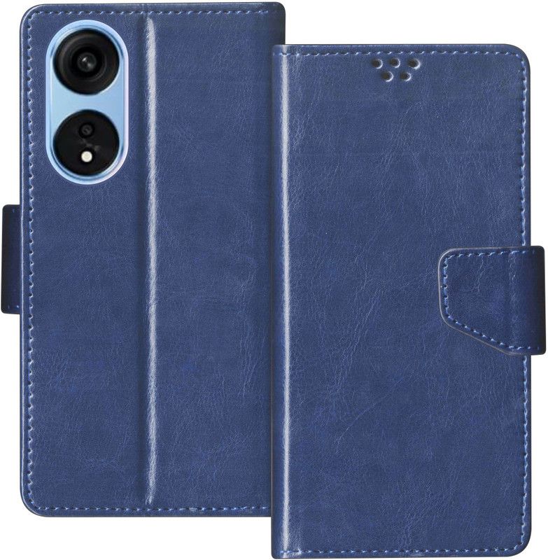 sales express Flip Cover for Oppo A1 Pro 5G  (Blue, Shock Proof, Pack of: 1)