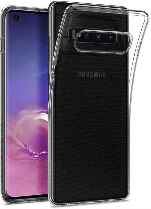 CELLCAMPUS Pouch for Samsung Galaxy S10, Samsung S10, Galaxy S10  (Transparent, White, Grip Case, Pack of: 1)