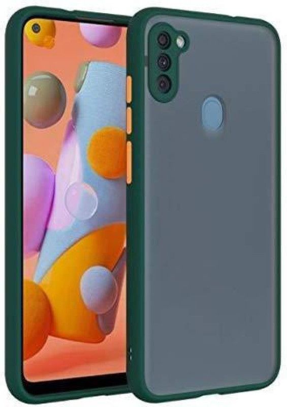 Power Back Cover for Samsung Galaxy M11  (Green, Shock Proof, Pack of: 1)