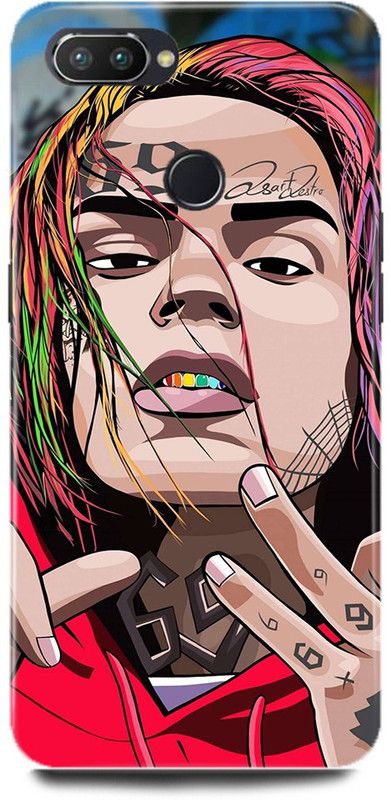 JUGGA Back Cover for Realme U1, TEKASHI, GOOBA, CUTE, GIRL  (Red, Hard Case, Pack of: 1)