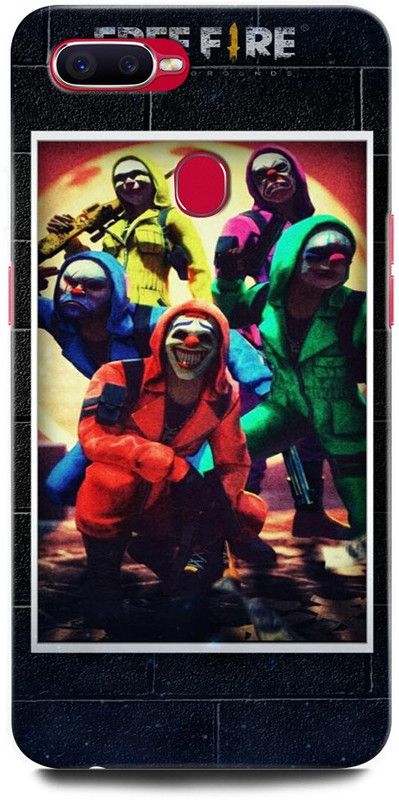 INTELLIZE Back Cover for OPPO F9 Pro CPH1823FREEFIRE, JUEGO, GUN, METAL, FIRE, GAME  (Multicolor, Hard Case, Pack of: 1)
