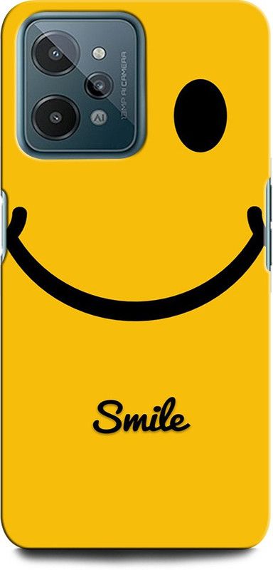 INTELLIZE Back Cover for Realme C31 LOVE, SMILE, EMOJI, HAPPY, FUNNY, HEART  (Multicolor, Hard Case, Pack of: 1)