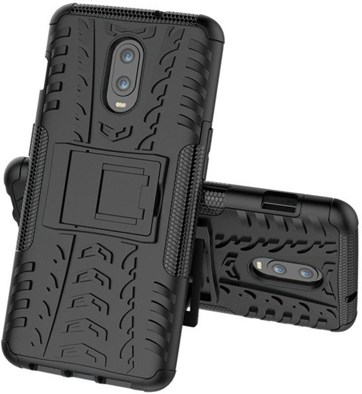 ZIVITE Back Cover for OnePlus 6T  (Black, Rugged Armor, Pack of: 1)