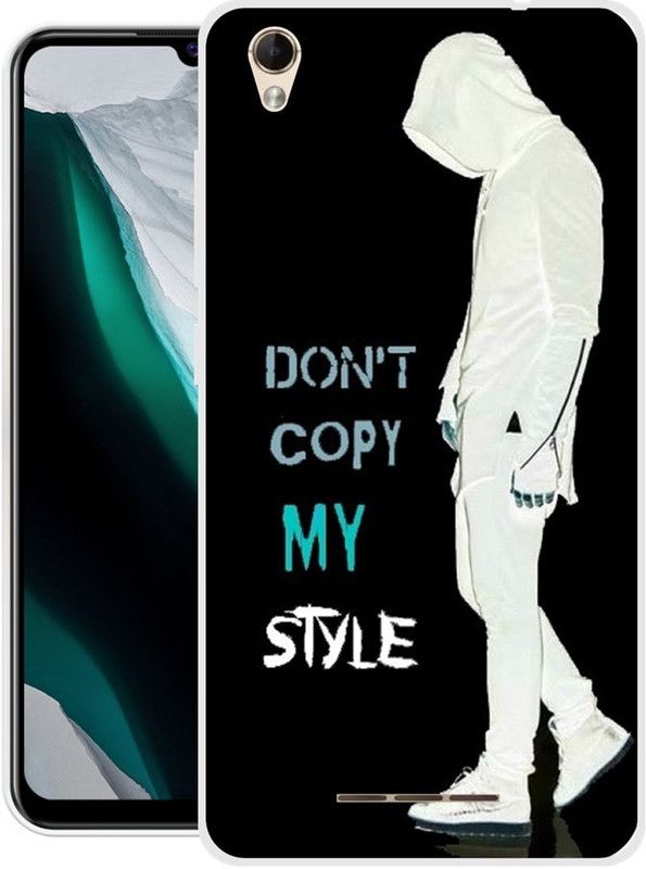 RJ14 (Online) Back Cover for Lava Z60  (White, Black, Grip Case, Silicon)