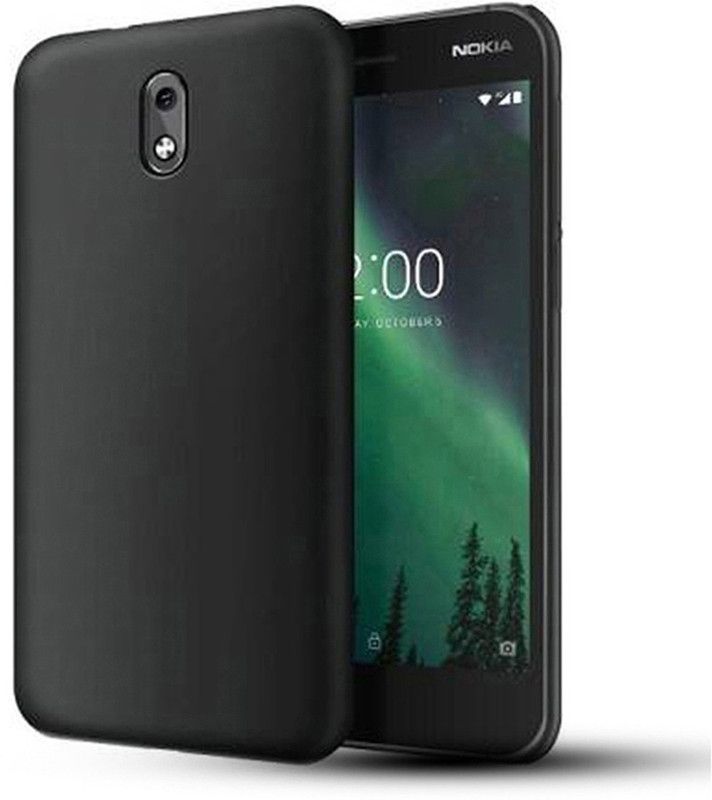 Stunny Back Cover for Nokia 2.1  (Black, Grip Case, Pack of: 1)
