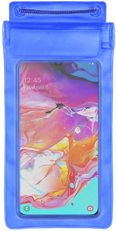 acd Pouch for Samsung Galaxy A70  (Blue, Waterproof, Silicon)