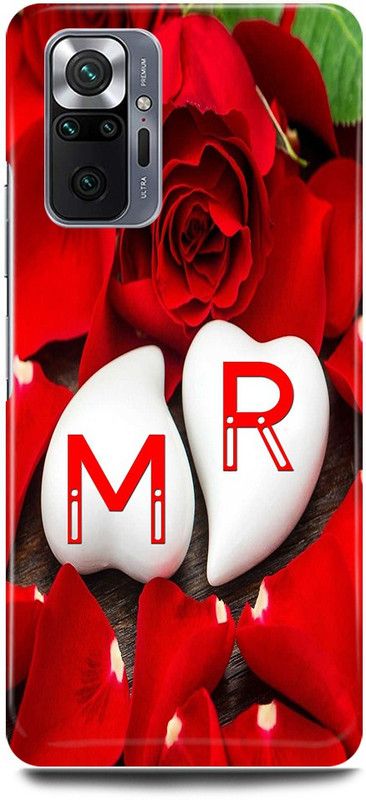 JUGGA Back Cover for Redmi Note 10 Pro Max, M LOVES R NAME,M NAME, R LETTER, ALPHABET,M LOVE R NAME  (Red, Hard Case, Pack of: 1)