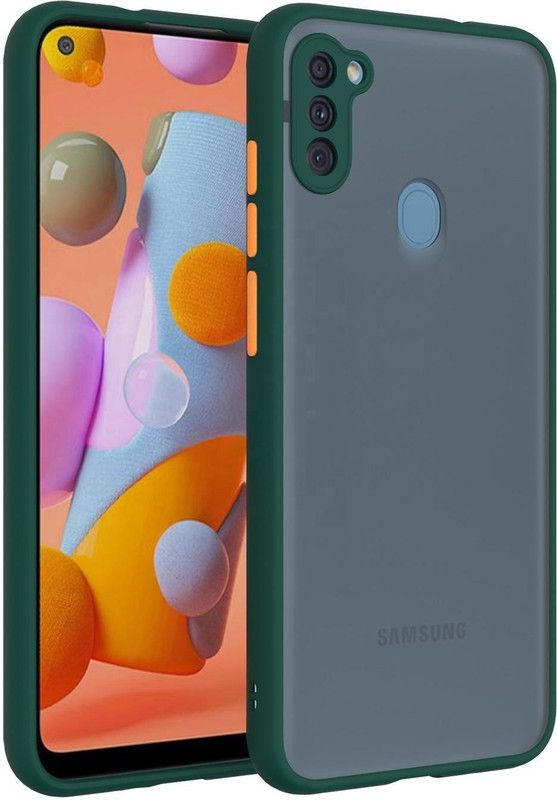 Instyle Back Cover for Samsung Galaxy M11, Samsung Galaxy A11  (Green, Grip Case, Pack of: 1)