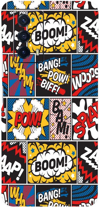 Mclaxa Boom Mobile Back Skin, Boom, Vivo Iqoo 5Z Mobile Skin  (Boom Skin With Super Matte Finish)